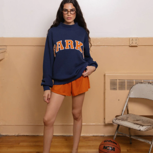 Parke Back to School Varsity Denim Sweatshirt