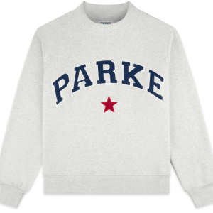 Parke Coastal Star Varsity Heather Grey Mockneck
