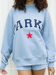 Parke Coastal Star Varsity Mockneck Sky