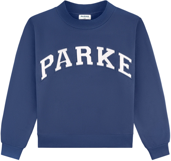 Parke Crown Blue Hometown Varsity Mockneck Parke Crown Blue Hometown Varsity Mockneck