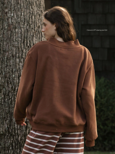 Parke Hometown Varsity Mockneck Mocha
