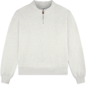 Parke Quarter Zip Heather Grey Sweatshirt